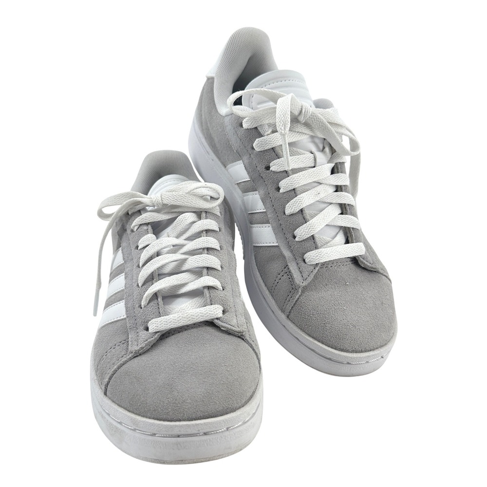 Adidas Grand‎ Court 2.0 Womens Sneakers Grey White Suede ID5288 Size 6